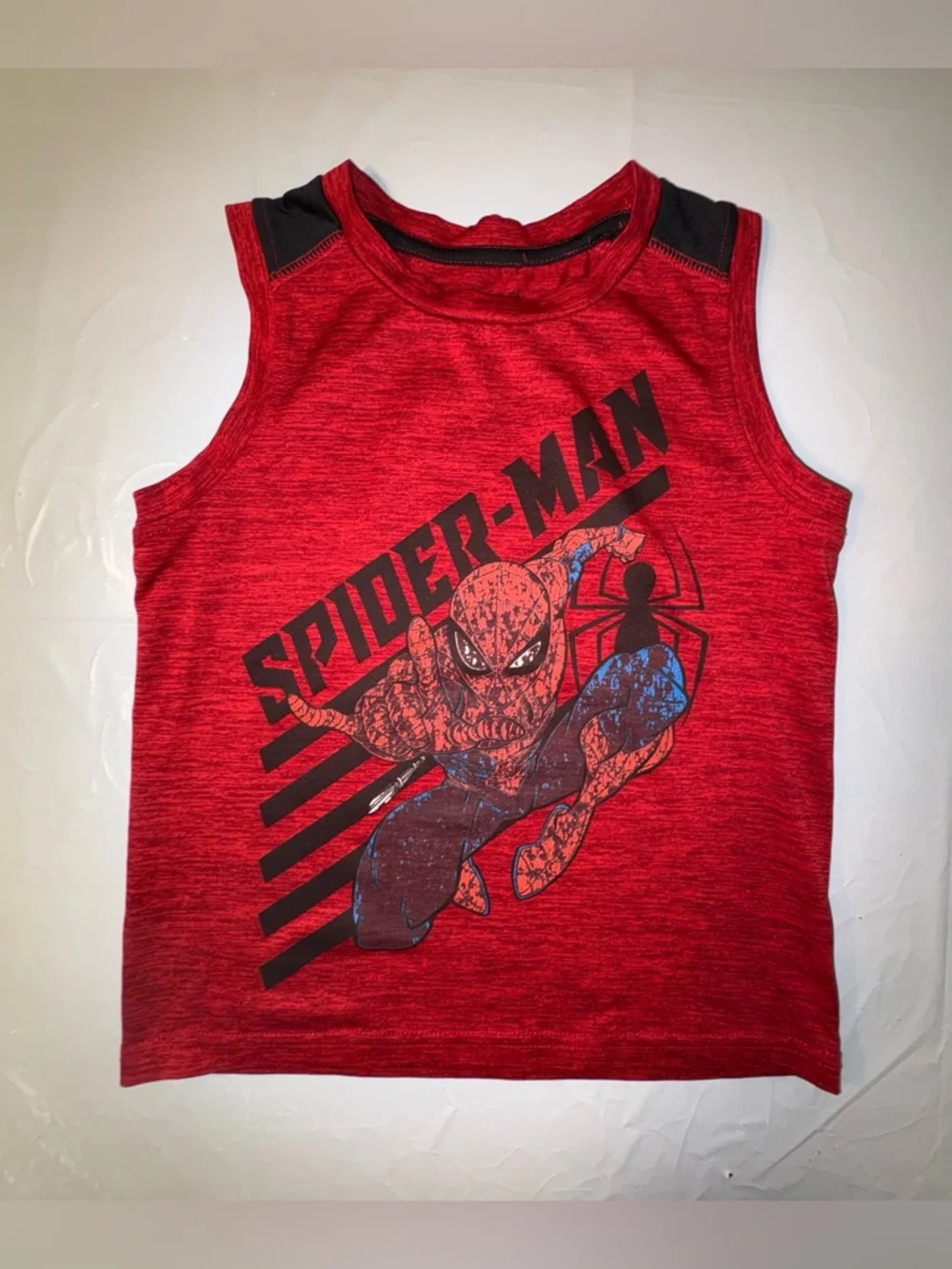 Bundle 2 Tops: GAP Kids Pink Polo, Red Quick-Dry Spider-Man Tank